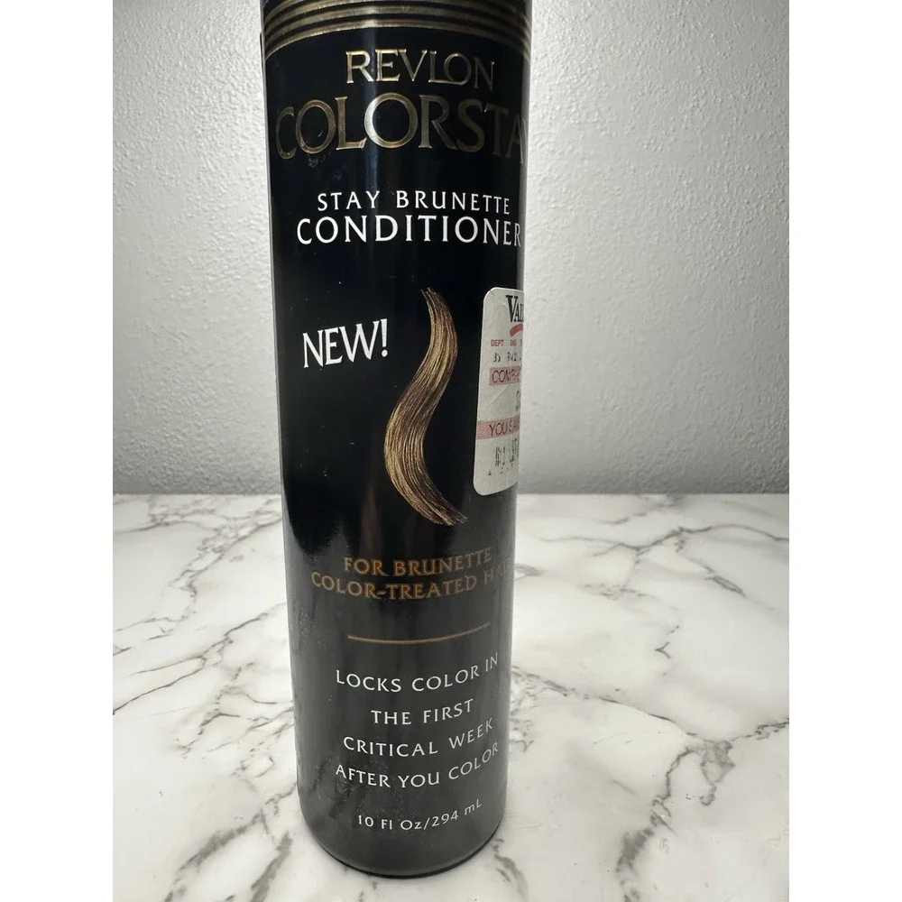 Vtg 90's Revlon Colorstay Stay Brunette Conditioner‎ Color Treated Hair 10oz